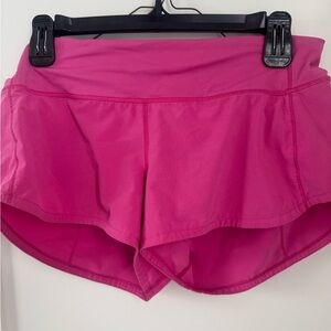 Lululemon speed up 2.5 size 6Women's Pink Athletic Shorts